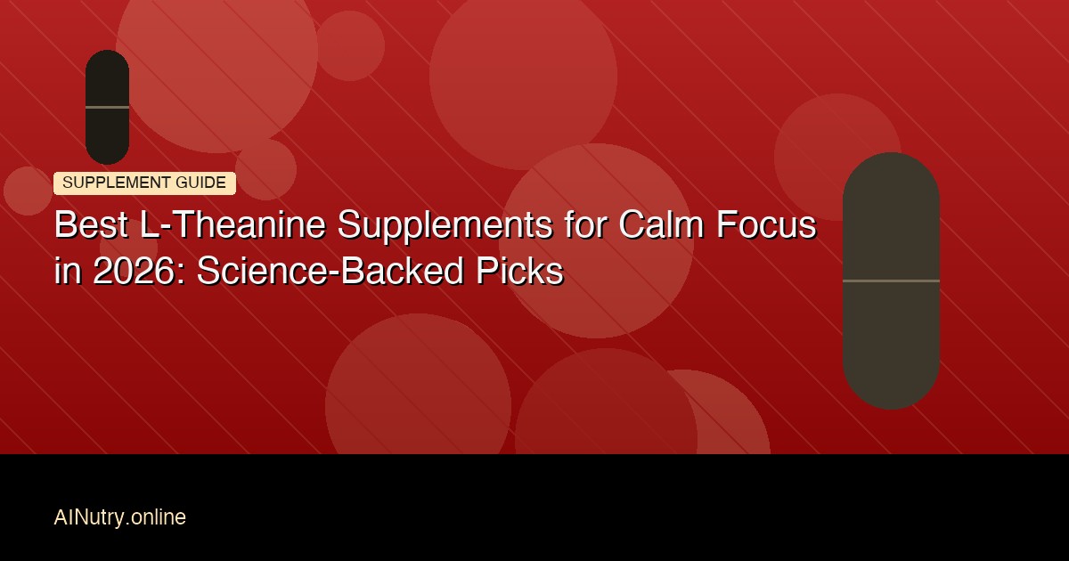 Best L-Theanine Supplements for Calm Focus (2026)